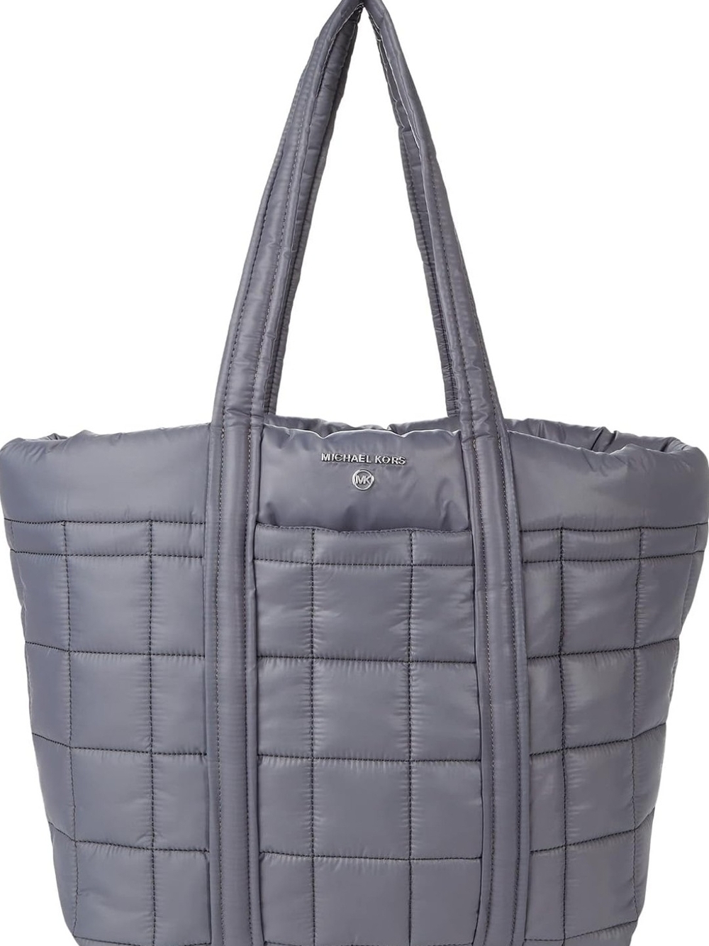 Michael Kors Gray Quilted Tote Bag
